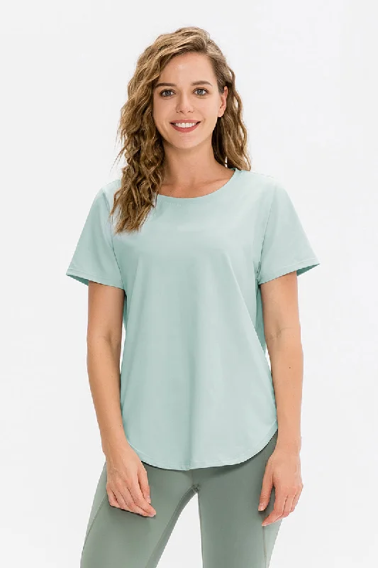 Casual Wear Crew Neck Short Sleeve Tees