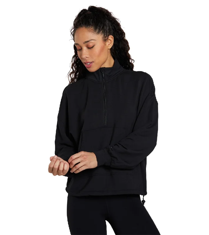 Style Breakthroughs Tavi Cozy Half Zip Ebony