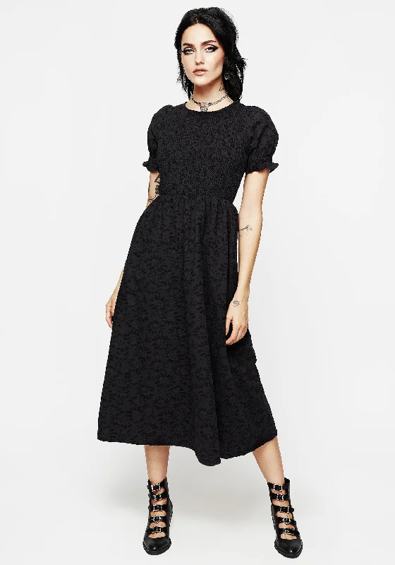 Women's Fashion Clothing Amun Midi Smock Dress