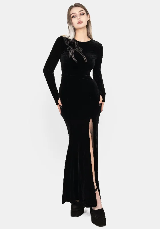 New Arrival Discount Antivenom Spider Cut Out Mesh Gown