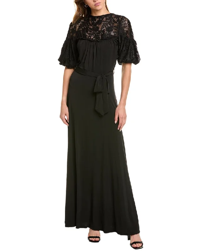 Style Streetwear MARION Lace Yoke Maxi Dress