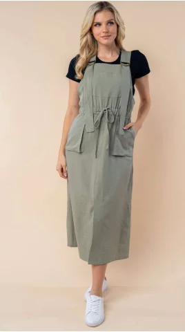 Chic & Cozy Collection Maysen Overall Dress (Sage)