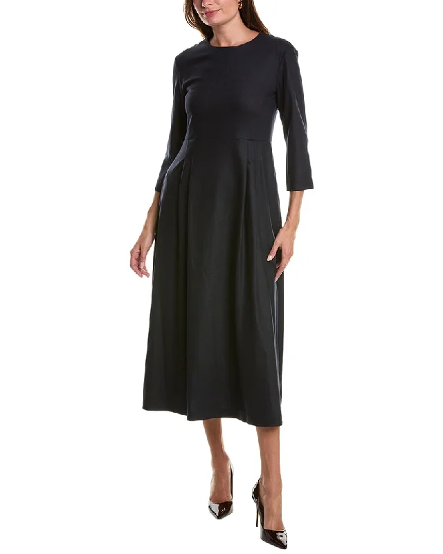 Elegant Styles ‘S MaxMara Poker Wool-Blend A-Line Dress