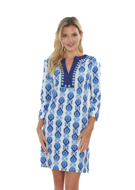 Exclusive Designer Collection San Sebastian Embroidered Tunic Dress