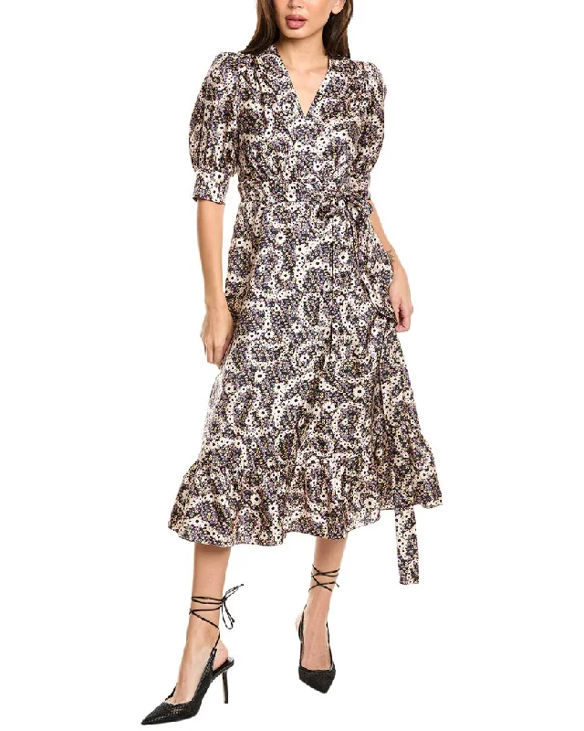 Timeless Elegance Sandro Silk Wrap Dress