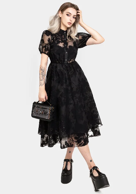 Hot Styles Spectre Layered Midi Shirt Dress