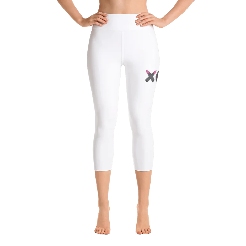 Women Fashion Belles & Shells 9mm Yoga Capri Leggings