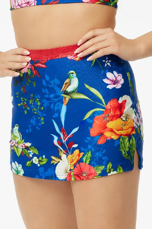 Modern Women's Apparel High Rise Skirt in Tropical Floral