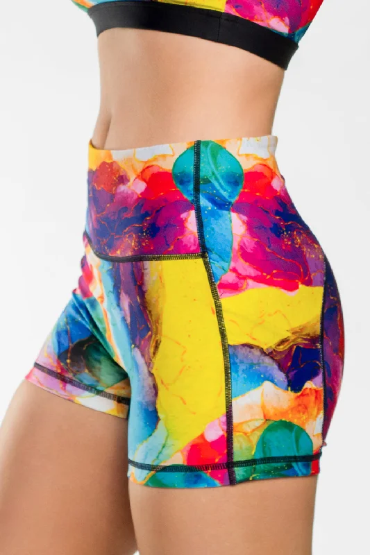 Trendy Pulse Iconic Compression Short in Color Pop