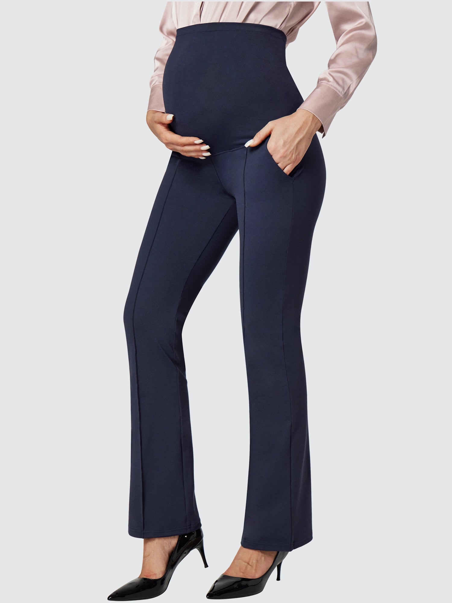 Online Shopping Boutiques IUGA Bootcut Maternity Pants for Work with Pockets