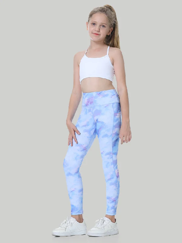 Clearance Sale IUGA Girl's Athletic Leggings With Pockets