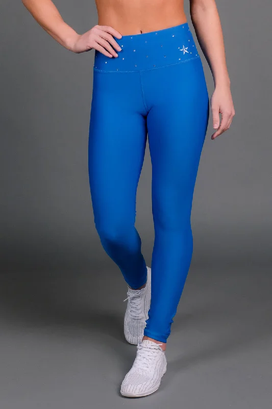 Chic Trends Unveiled Legendary Legging in Ash Blue Crystal