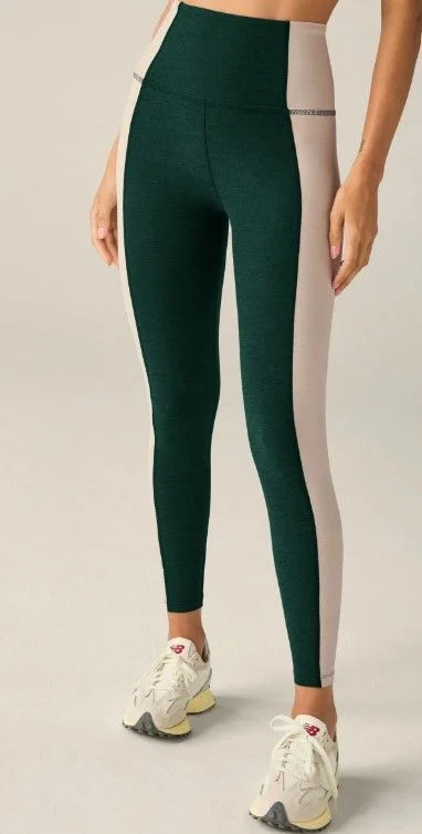 Trendy Online Boutiques Beyond Yoga Spacedye Vitality Colorblock High Waisted Midi Legging