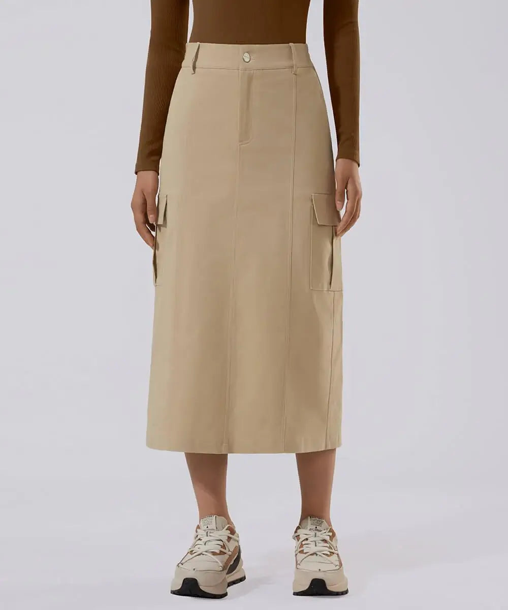 Elevate Your Wardrobe Flap Pocket Side Cargo Overskirt