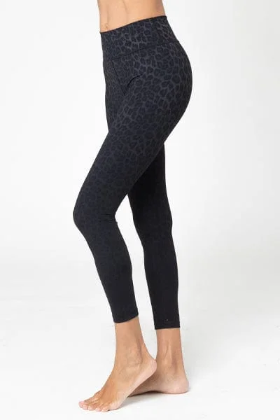 Sale Clearance Rockell 7/8 Legging, Charcoal Leopard Ombre (Vie Active)