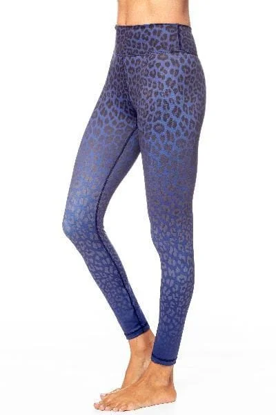 Women's Clothing for Every Occasion Rockell 7/8 Legging, Navy Leopard Ombre by Vie Active